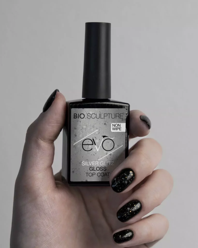evo silver glitz gloss top coat