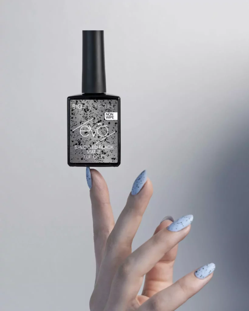evo speckled black matte top coat
