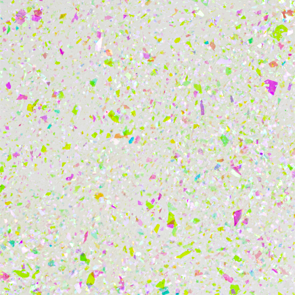 evo rainbow flakes top coat