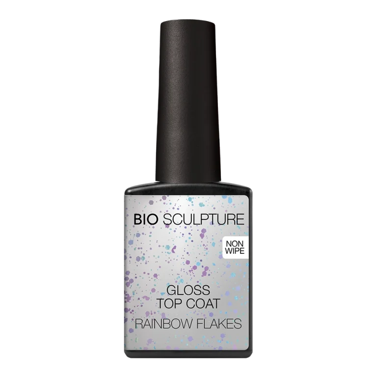 Gloss Top Coat Rainbow Flakes