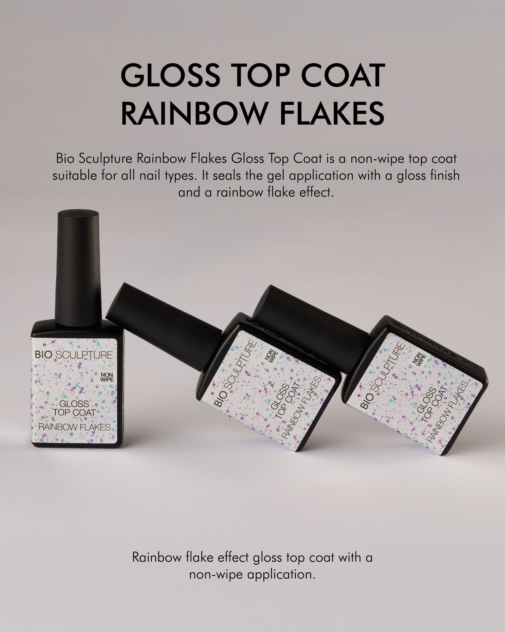 Rainbow Flakes Gloss Top Coat - Image 2